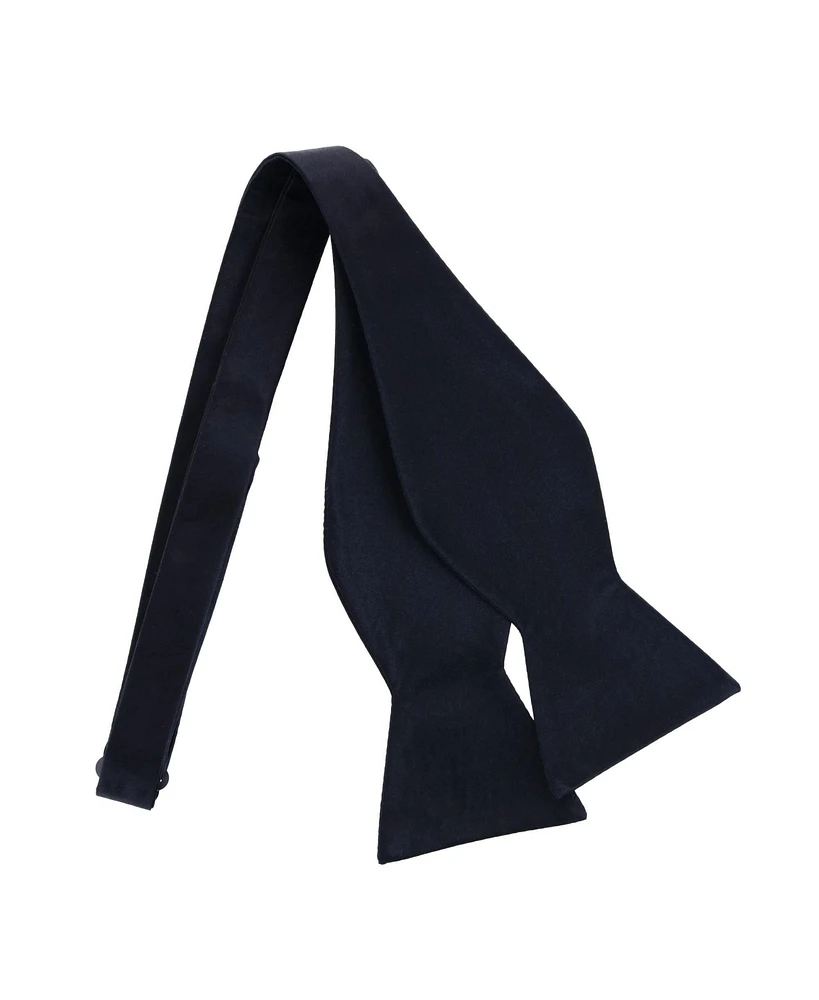 Trafalgar Men's Sutton Solid Color Silk Self-Tie Bow Tie