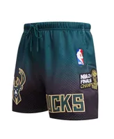 Men's Pro Standard Purple, Hunter Green Milwaukee Bucks Ombre Mesh Shorts