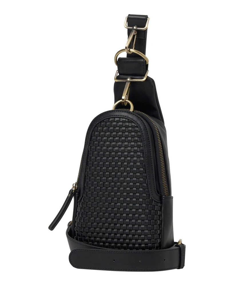 Urban Originals Liberty Woven Faux Leather Sling Bag