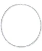 Cuban Link 22" Chain Necklace in Sterling Silver