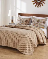Greenland Home Fashions Andorra Cotton Reversible 5 Piece Quilt Set