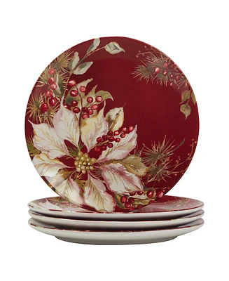 Certified International Winters Joy 11" Dinner Plates Set of 4