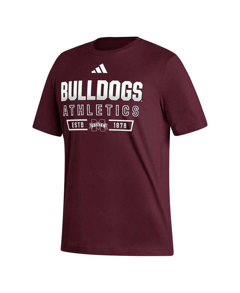 Men's adidas Maroon Mississippi State Bulldogs Head of Class Fresh T-shirt