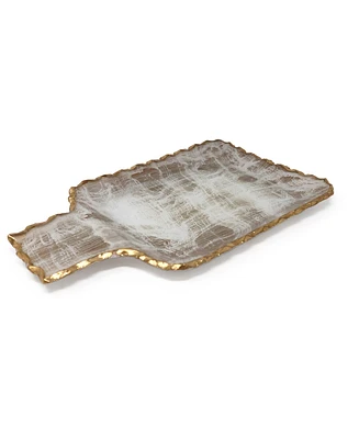 Gold-Tone Brushed Tray, Small