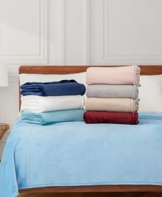 Closeout Berkshire Classic Velvety Plush Blankets Exclusively At Macys