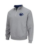 Men's Colosseum Heathered Gray Penn State Nittany Lions Tortugas Team Logo Quarter-Zip Jacket