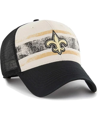 Men's '47 Brand Cream New Orleans Saints Breakout Mvp Trucker Adjustable Hat