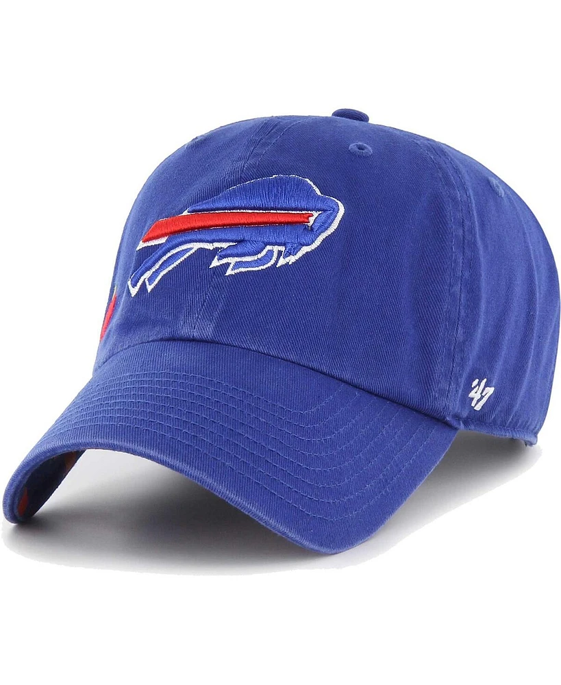 Women's '47 Brand Royal Buffalo Bills Confetti Icon Clean Up Adjustable Hat