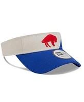 Men's New Era Cream, Royal Buffalo Bills 2023 Sideline Historic Adjustable Visor
