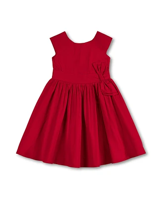 Hope & Henry Big Girls Cap Sleeve Party Dress with Bow Sash