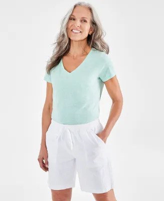 Style & Co Women's Cotton Drawstring Pull-On Shorts, Created for Macy's