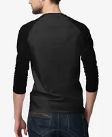 La Pop Art Men's Believe Ufo Raglan Baseball Word T-shirt