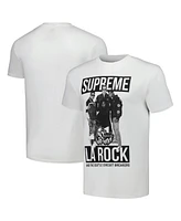 Men's White 50th Anniversary of Hip Hop Supreme La Rock Graphic T-shirt