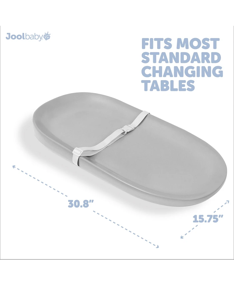 Jool Baby Waterproof Changing Pad - Easy to Clean, Lightweight & Portable Large Foam Cushion for Comfort