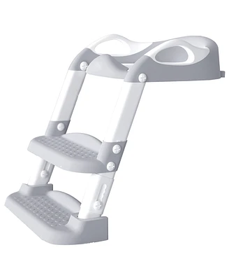 Jool Baby Potty Training Seat with 2 Step Ladder for Toddlers - Soft Cushioned Seat & Splash Guard, Adjustable Height
