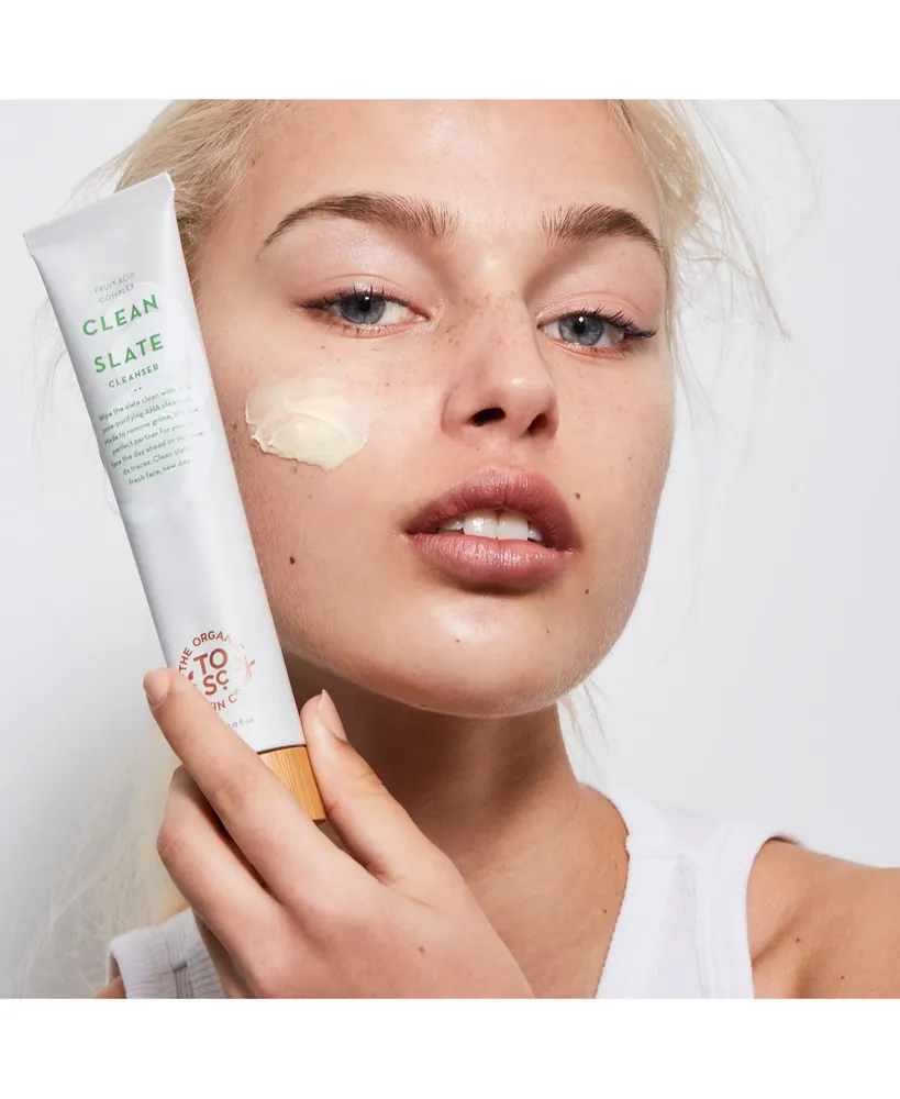 Facial Wash | Clean Slate by The Organic Skin Co. | Face Wash for Women and Men | Face Care | Exfoliating Face Wash with Aha | Gentle Face Cleanser fo
