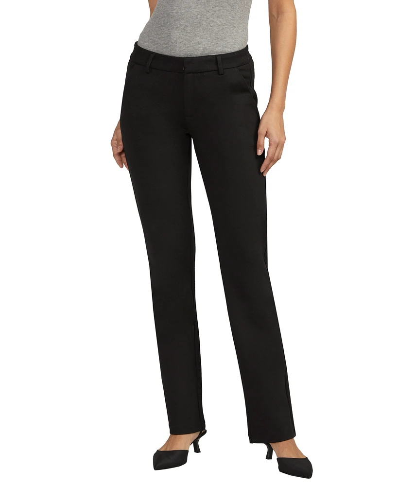 Jag Women's Alayne Mid Rise Trouser Ponte Pant
