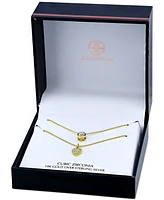 Giani Bernini 2-Pc. Set Cubic Zirconia Pave Heart & Solitaire Bezel Pendant Necklaces, Created for Macy's