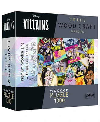 Trefl Wood Craft 1000 Piece Wooden Puzzle - Disney's Villains
