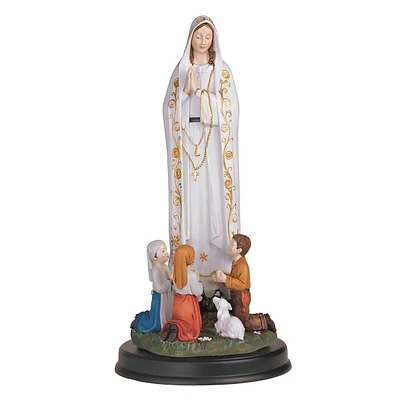 Fc Design 12"H Our Lady of Fatima Statue Our Lady of The Holy Rosary of Fatima Holy Figurine Religious Decoration Home Decor Perfect Gift for House Wa