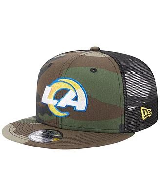 Men's New Era Camo Los Angeles Rams Classic Trucker 9FIFTY Snapback Hat