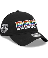 Men's New Era Black New York Red Bulls Pride 9TWENTY Adjustable Hat