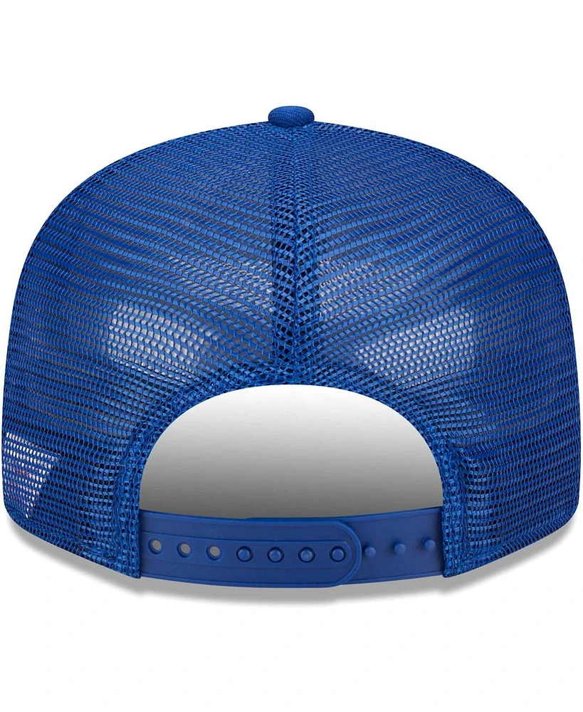 Men's New Era Royal Kentucky Wildcats Grade Trucker 9FIFTY Snapback Hat