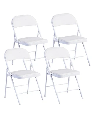 Commercialine Padded Folding Chair,Set of 4