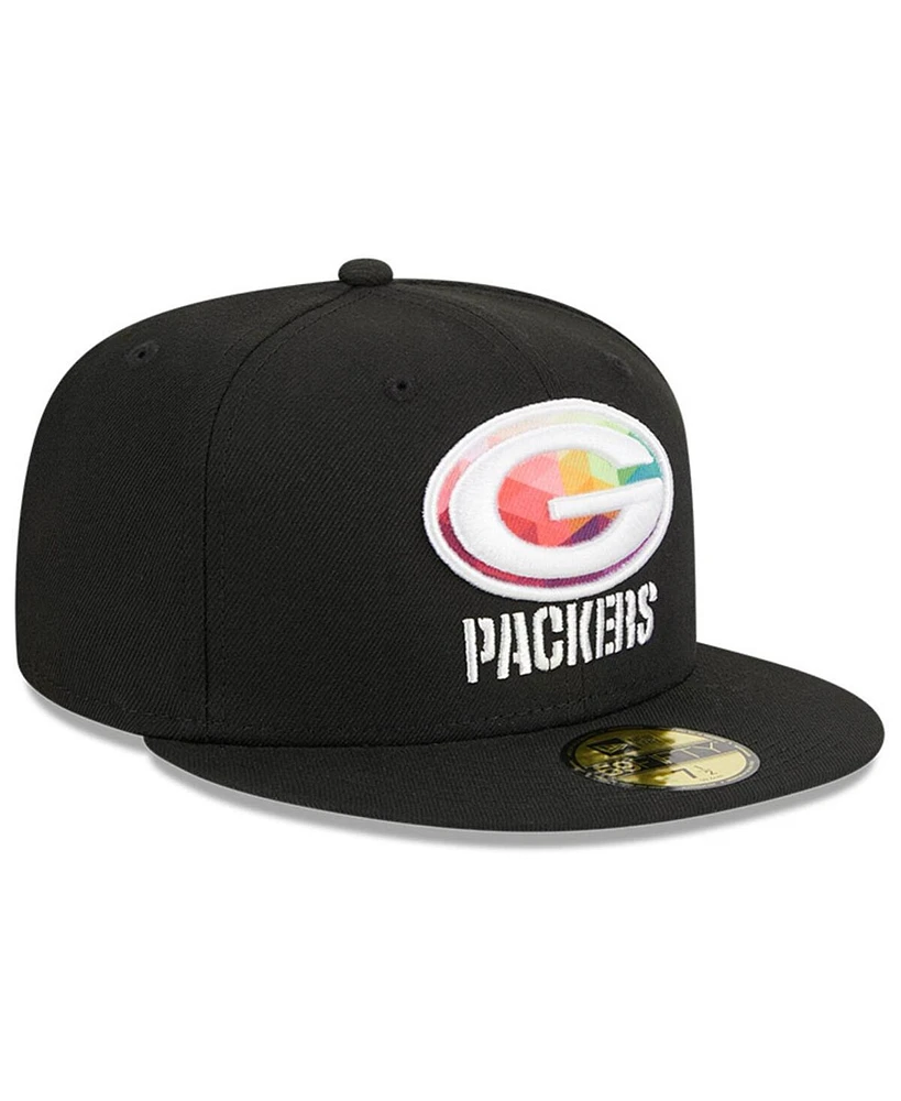 Men's New Era Black Green Bay Packers 2023 Nfl Crucial Catch 59FIFTY Fitted Hat
