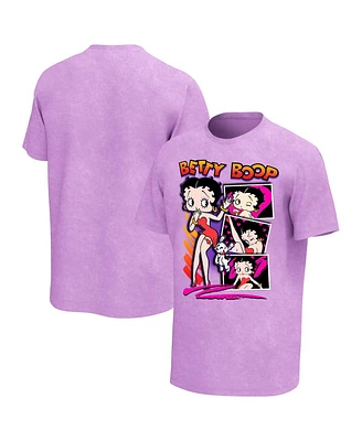 Men's Purple Betty Boop Washed Graphic T-shirt