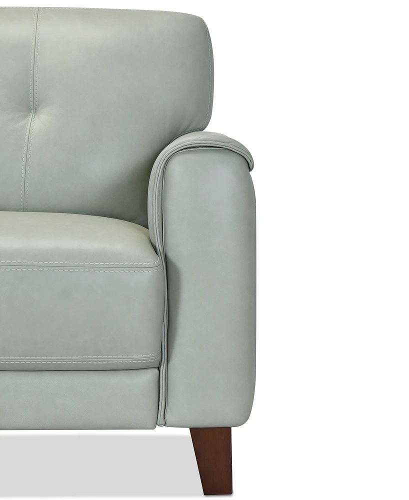 Closeout! Ashlinn 84" Pastel Leather Sofa, Created for Macy's