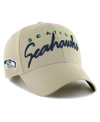 Men's '47 Brand Khaki Seattle Seahawks Atwood Mvp Adjustable Hat