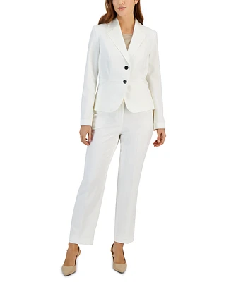 Le Suit Women's Two-Button Blazer & Pants Suit, Regular & Petite