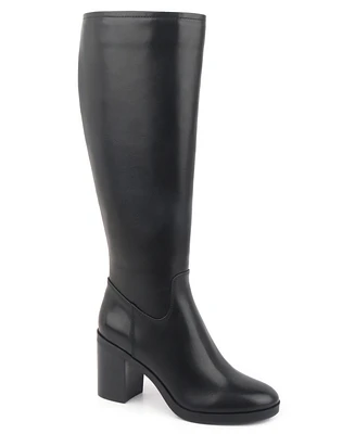 Kenneth Cole New York Women's Veronica Knee High Block Heel Boots - Black
