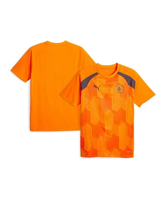 Men's Puma Orange Manchester City 2023/24 Pre-Match Jersey