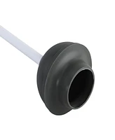 Clorox Toilet Plunger and Bowl Brush Combo Set with Caddy, 6.75" x 7" x 19.5", Pack of 2