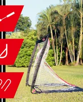 Net Playz Backyard Lacrosse Goal, Kids Backyard Training, Practice Exercise Portable Lacrosse Net, Equipment Gear, 4' x 4'