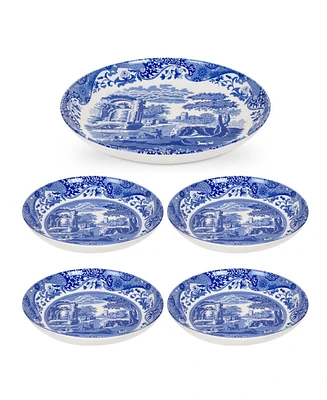 Spode Blue Italian 5-Piece Pasta Serving Set
