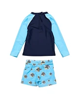 Snapper Rock Little Boys Angel Fish Ls Set