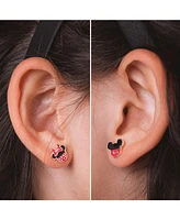 Disney Mickey Mouse and Minnie Mouse Silver Plated Mismatched Stud Earrings