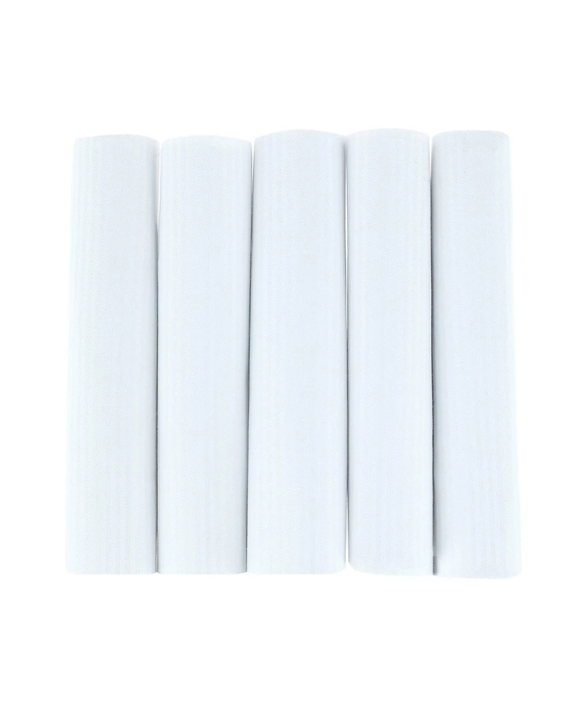 Trafalgar Men's Premium Cotton Handkerchiefs (Box of 5)
