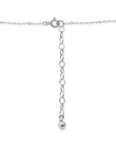 Giani Bernini Cubic Zirconia Heart Halo Pendant Necklace in Sterling Silver, 16" + 2" extender, Created for Macy's