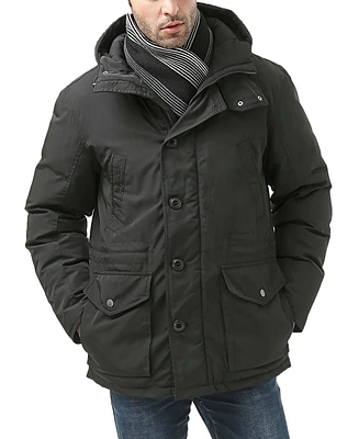 Moderm Men Hooded Down Parka Coat