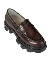 Peny Brown Patent Women Leather Loafer By Urbn Kicks