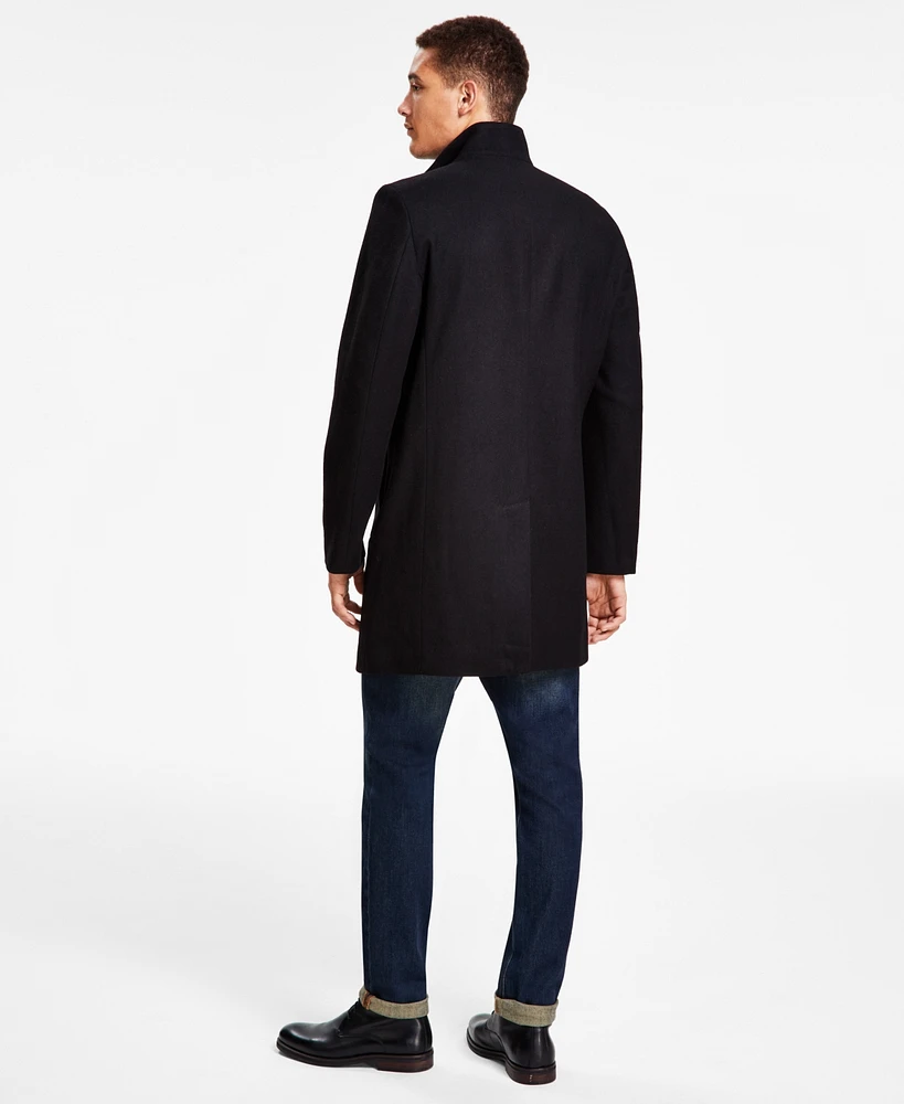 Calvin Klein Men's Mayden Slim-Fit Wool Blend Overcoat