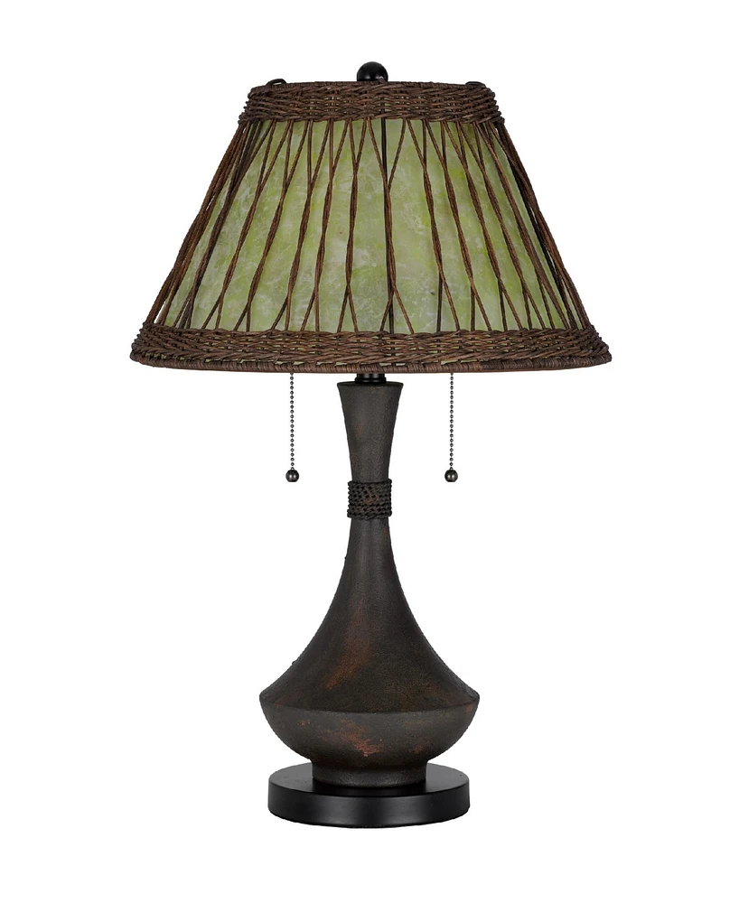 25.5" Height Metal and Resin Table Lamp