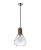 Rochelle 22" Height Metal and Wood Pendant