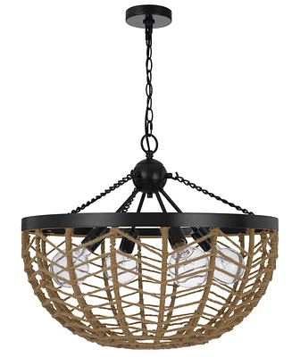 Lillington 4 Light 20.375" Height Metal Pendant