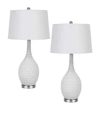 Pori 30.5" Height Glass Table Lamp Set