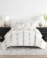 ienjoy Home Urban Stitch Patterned Comforter Set, King/California King